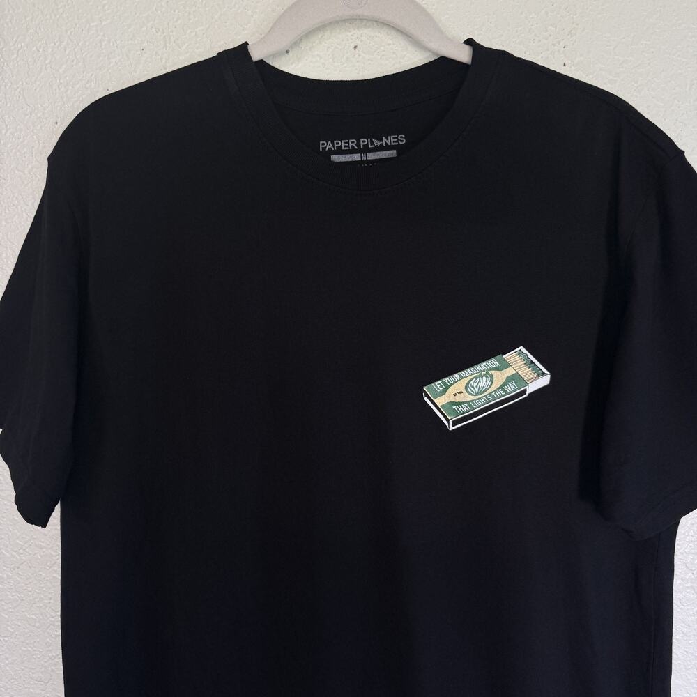 Paper Planes Shirt Mens Medium Matchbook Spark Flame Graphic Tee Tshirt Jay Z - Picture 4 of 13